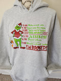 The grinch im booked sweater