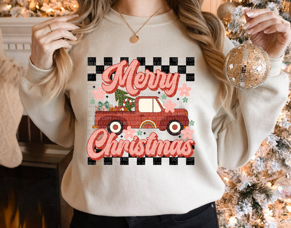 Retro merry christmas sweatshirt